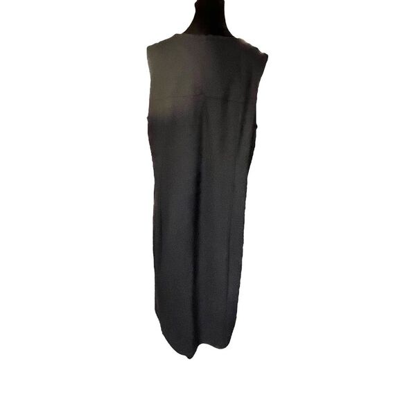 J. JILL Ponte Knit Stretch Black Shift Dress Size X1 - Picture 5 of 7